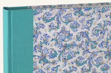 Romantisches Fotoalbum, "Venezia", türkis mit Vergoldungen